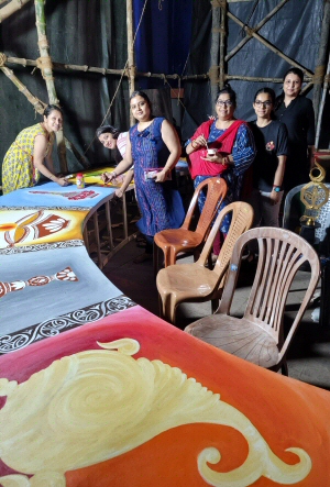 Pandal Art by Ladies of EH